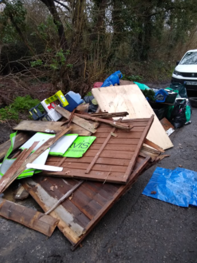 Fly tipping in Green Lane