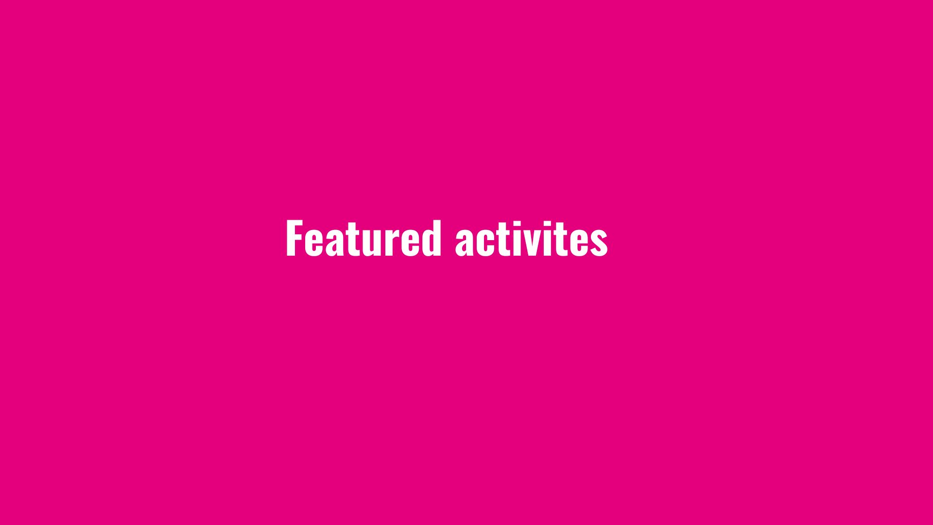 Featured activities Kingston 2025